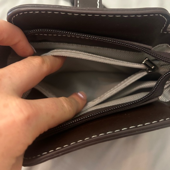 Metal Strap Zipper Crossbody Bag - Picture 6 of 11